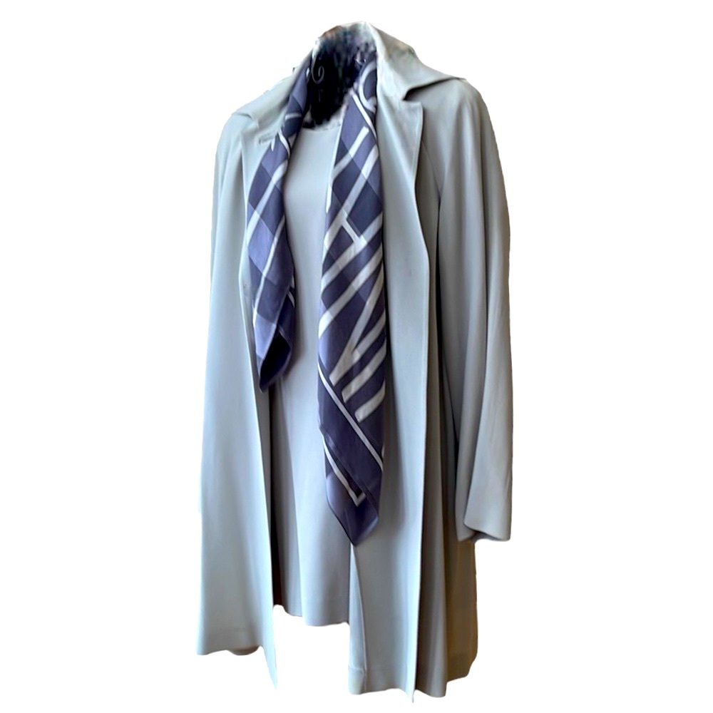 Les Copains Couture mini dress and matching coat. Light blue from late 90’s Y2K.